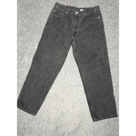 Levi's Other - Vintage 2000 Levis 550‎ Relaxed Fit Tapered Leg Black Denim Jeans Mens 36x30